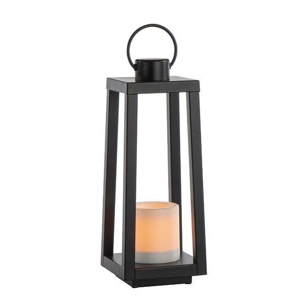 16.5'' Battery Powered Integrated LED Outdoor Lantern with Electric Candle | Wayfair North America