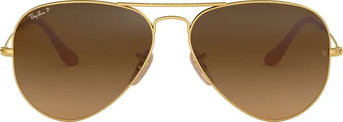 Ray-Ban 55mm Polarized Pilot Sunglasses | Nordstrom | Nordstrom