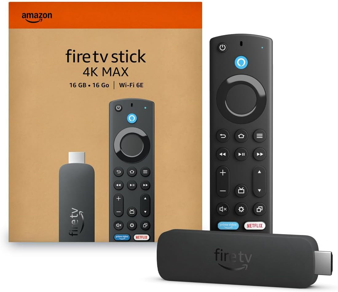 Amazon Fire TV Stick 4K Max streaming device, with AI-powered Fire TV Search, supports Wi-Fi 6E, ... | Amazon (US)