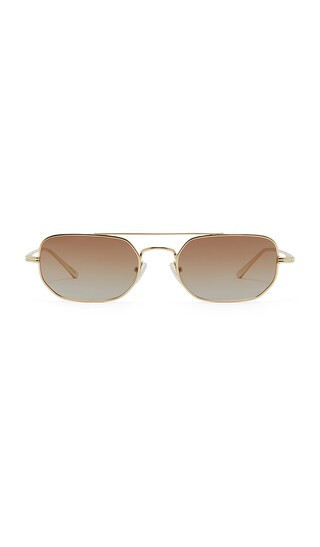 Banbe The Cameron Sunglasses in Metallic Gold. | Revolve Clothing (Global)