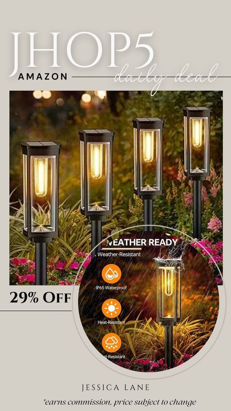 Amazon daily deal, save 29% on this set of four modern outdoor solar lights. Outdoor solar lights, garden lights, modern outdoor solar lights, garden lighting, Amazon lighting, Amazon deal

#LTKHome #LTKSeasonal #LTKSaleAlert