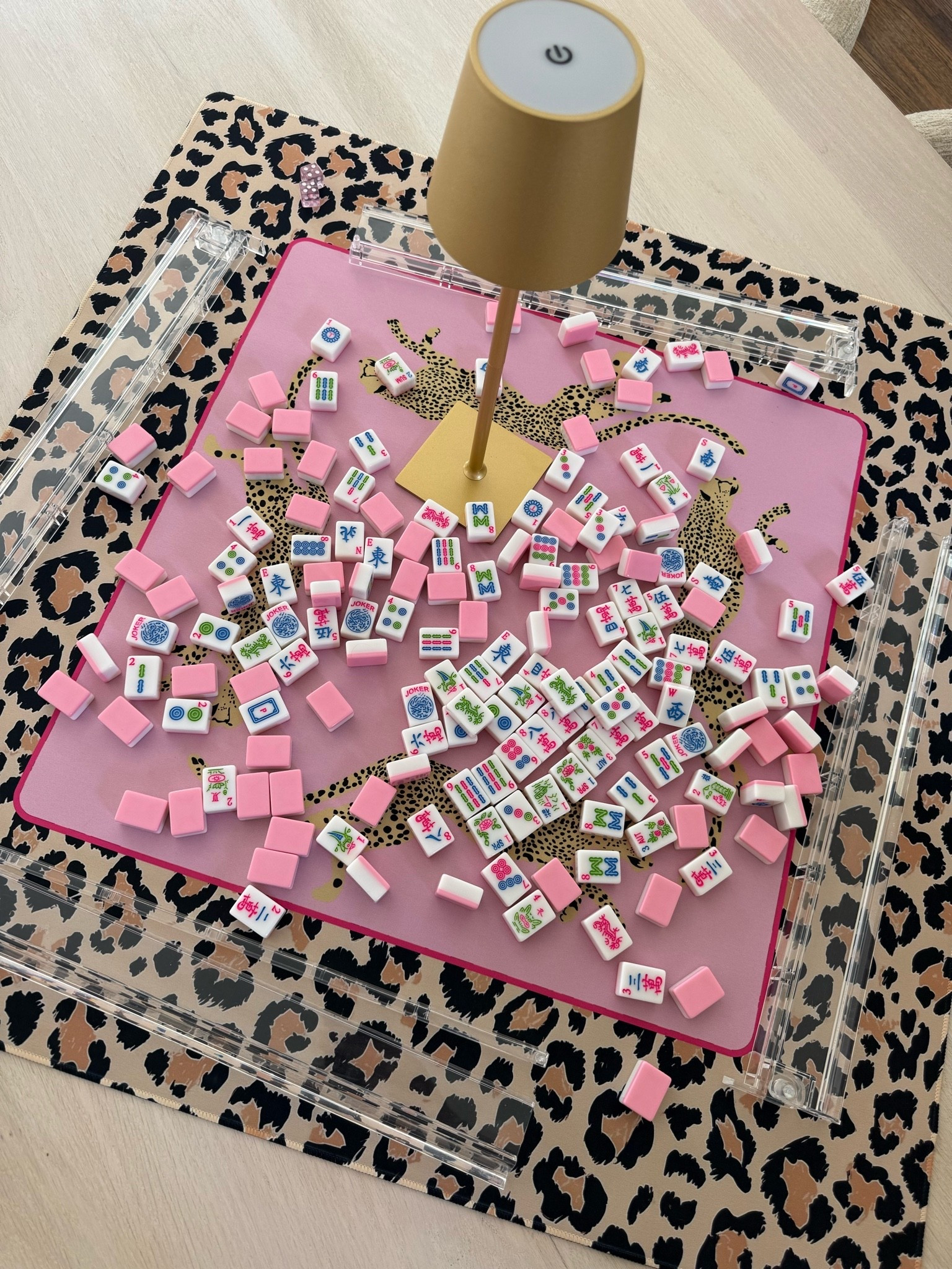 Mahjong mat and tiles