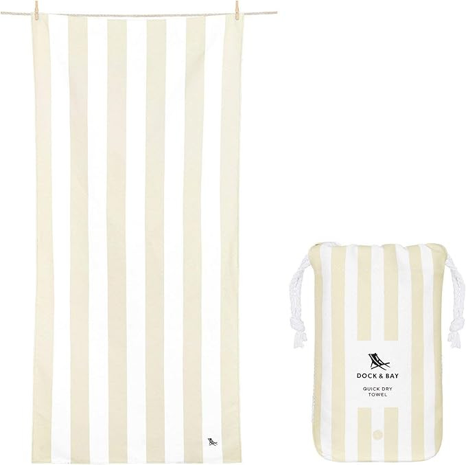 Dock & Bay Beach Towel - for Travel, Swimming, Camping, Holiday - Super Absorbent, Quick Dry, San... | Amazon (US)
