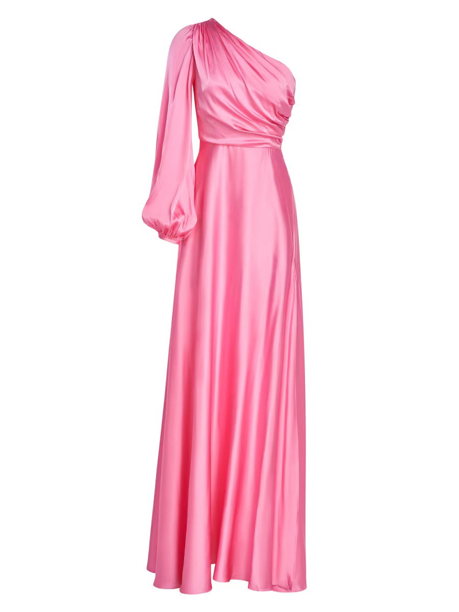 Elisabet One-Shoulder Slit Gown | Saks Fifth Avenue