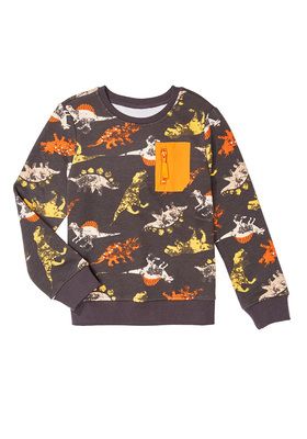 Dino Zip Pocket Sweatshirt | FabKids