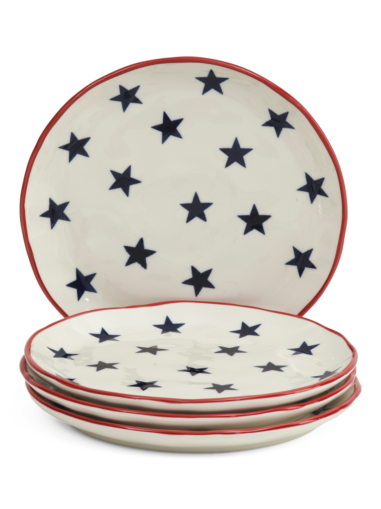 4pk 8.5in Stars Salad Plates | TJ Maxx