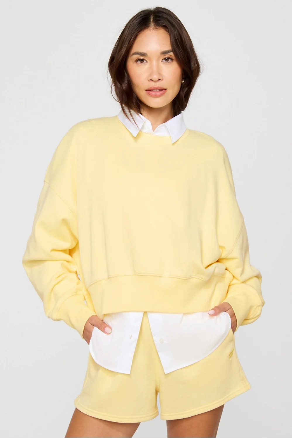 Year Round Terry Crew Neck Sweatshirt | Fabletics