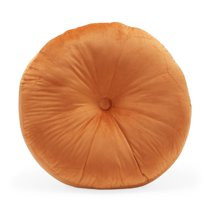 MoDRN Circular Velvet Floor Pillow, Burnt Orange | Walmart (US)