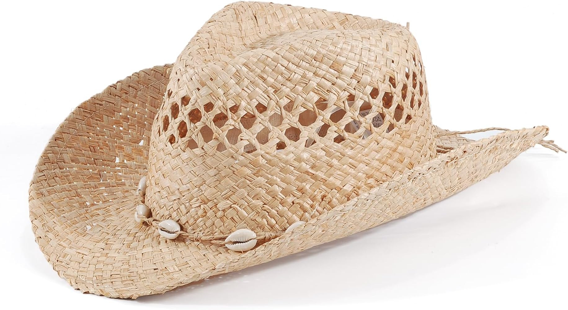 Men's Cowboy Hats Summer Women Beach Cowgirl Hat Raffia Unisex Western Sun Hat | Amazon (US)