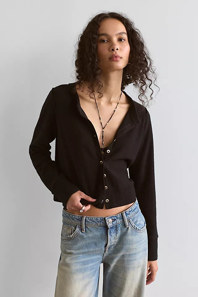Nocturnal Solid Cashmere Cardi | Free People (Global - UK&FR Excluded)