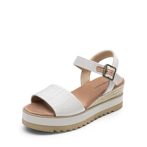 Amazon.com | DREAM PAIRS Women's Open Toe Buckle Ankle Strap Espadrille Platform Wedge Sandals,Si... | Amazon (US)