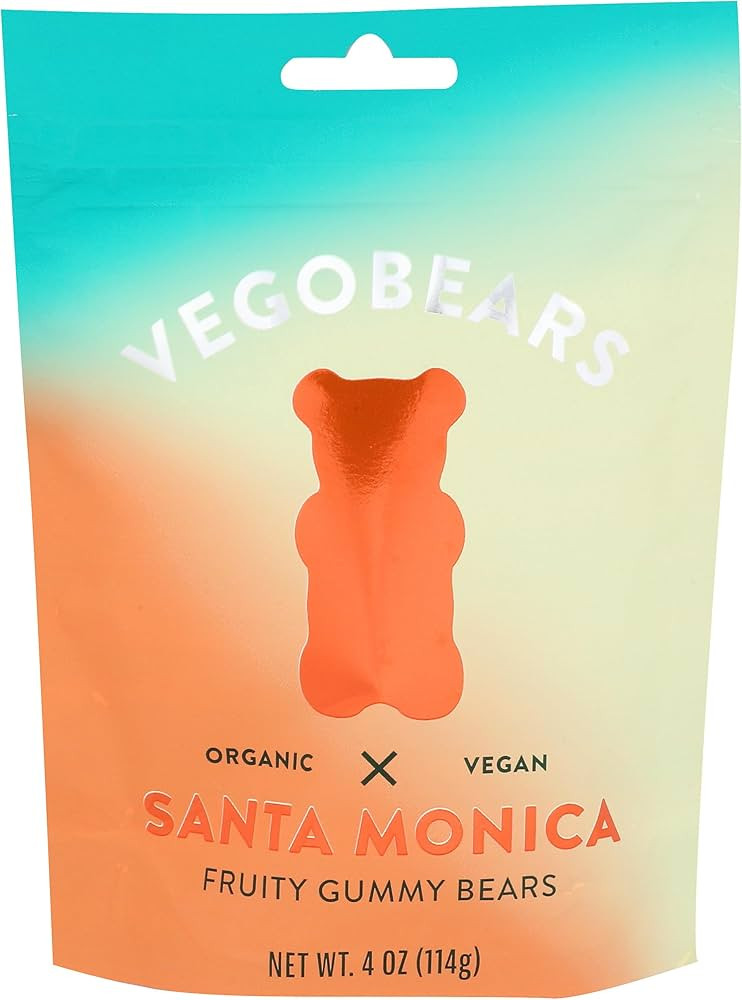 Vegobears Organic Fruity Gummy Bears, 4 OZ | Amazon (US)