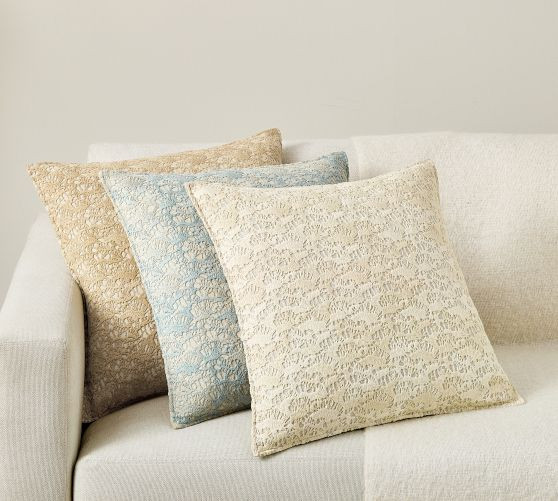 Coral Reef Embroidered Pillow | Pottery Barn (US)