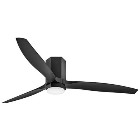 60" Hinkley Facet Matte Black LED Smart Ceiling Fan | Lamps Plus