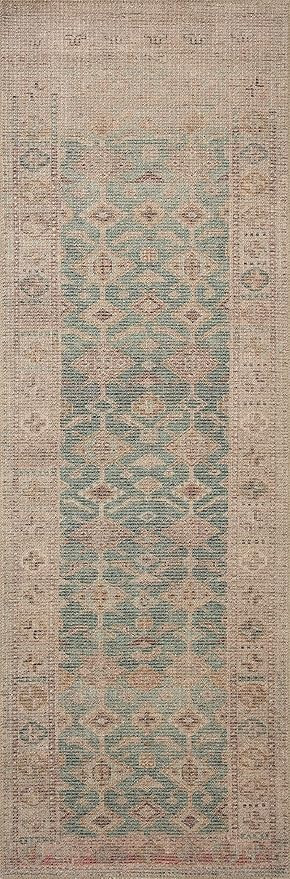Loloi Angela Rose x Aubrey Collection AUB-02 Aqua/Sand, Traditional 2'-3" x 3'-9" Accent Rug | Amazon (US)