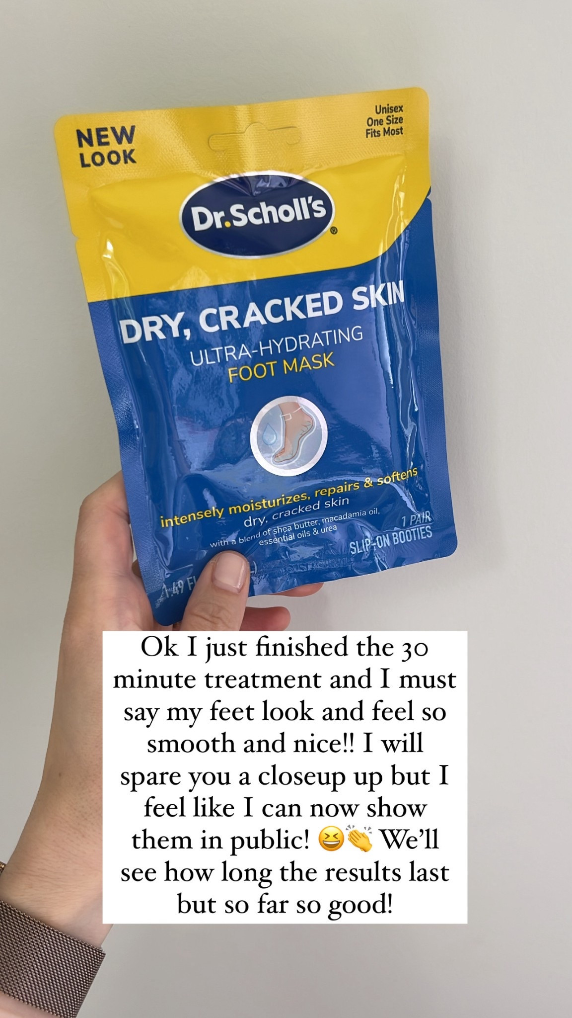 Foot mask I’ve been trying out and so far so good! My feet looked and felt soft and smooth after 30 minutes and they were pretty bad to begin with. For the price I’d purchase again! #amazon beauty must have home spa pedicure feet treatment calluses sandal season 

#LTKBeauty #LTKSummerEdit #LTKFindsUnder50