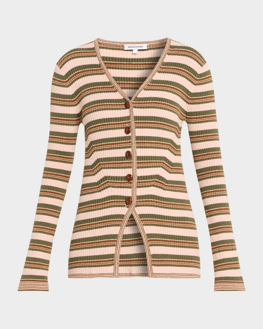 Veronica Beard Grazia Stripe Cardigan | Neiman Marcus