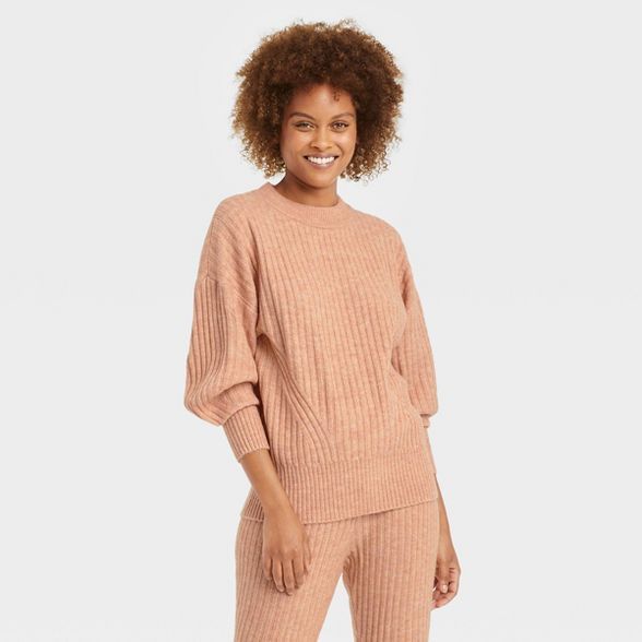 Women's Crewneck Ribbed Pullover Sweater - A New Day™ | Target