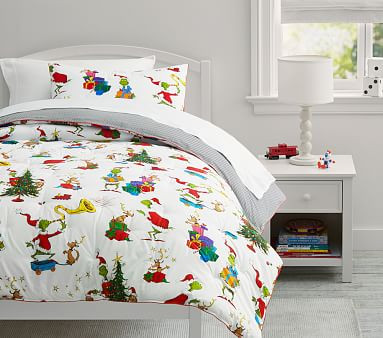 Dr. Seuss's The Grinch™ & Max™ Comforter & Shams | Pottery Barn Kids | Pottery Barn Kids