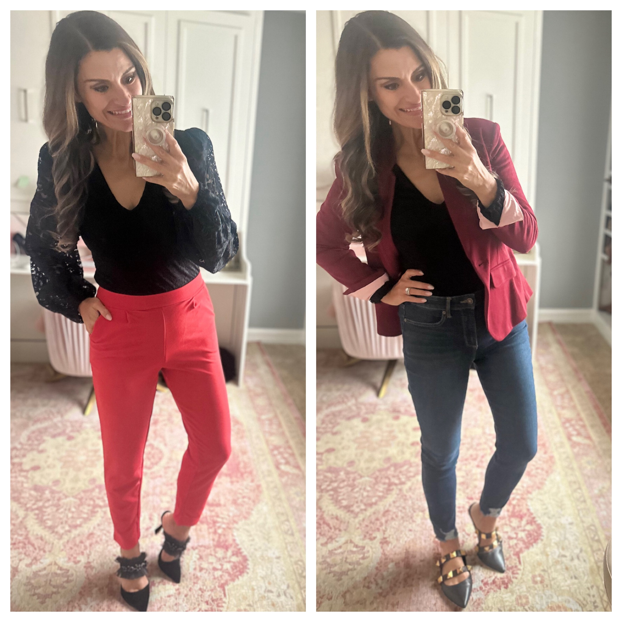 How to style a black lace bodysuit 

#LTKfindsunder50 #LTKHoliday #LTKover40