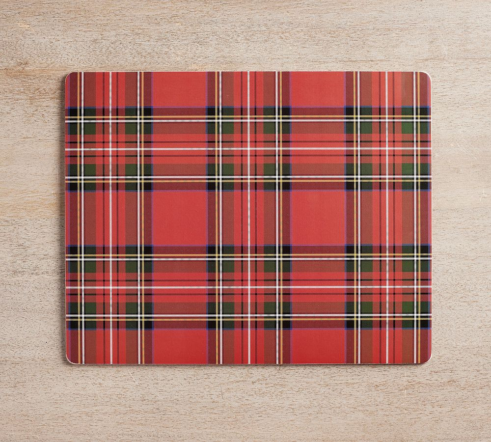Stewart Plaid Cork Placemats - Set of 4 | Pottery Barn (US)