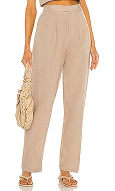 L'Academie The Alaina Pant in Mocha Beige from Revolve.com | Revolve Clothing (Global)