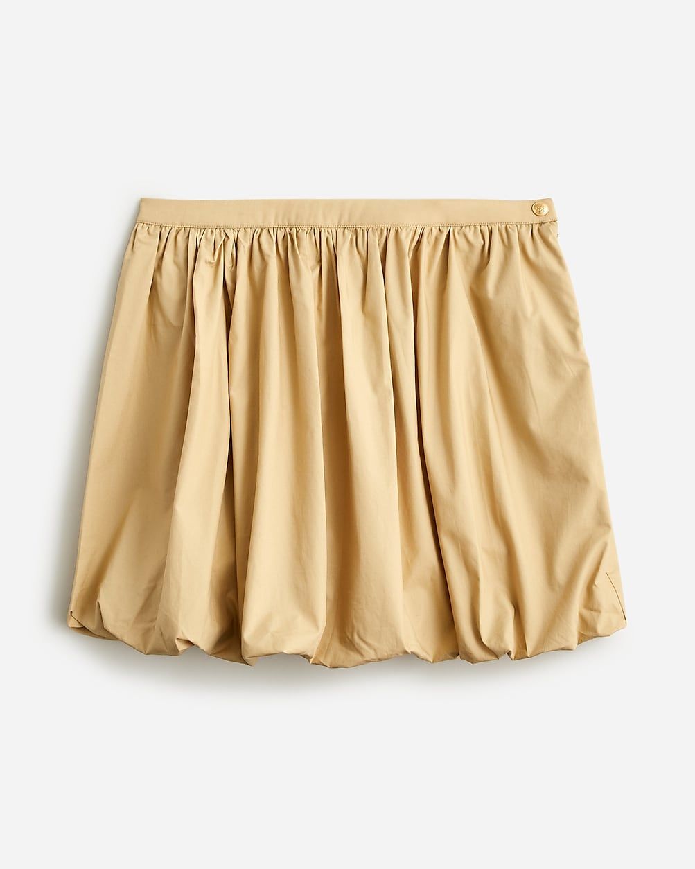 Mini bubble-hem skirt in cotton poplin | J.Crew US
