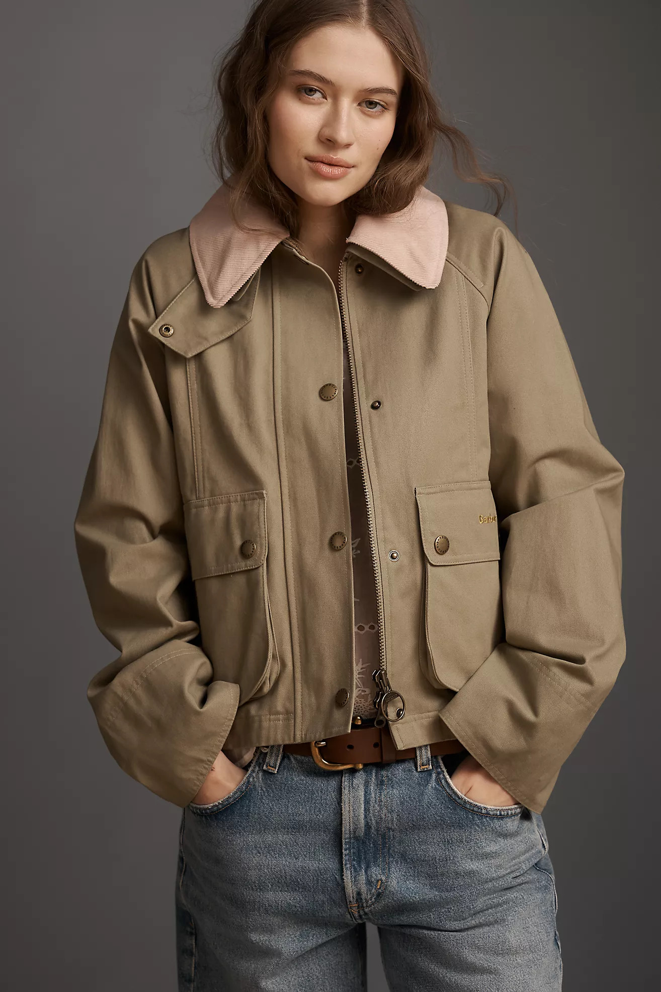 Barbour Beadnell Crop Jacket | Anthropologie (US)
