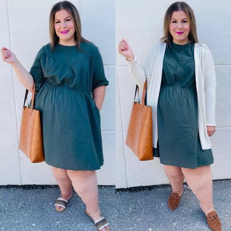 Loving this plus size fall dress for plus size business casual or plus size fall fashion outfit ideas! This also would be great if you’re looking for teacher outfits! 
11/26

#LTKCyberWeek #LTKfindsunder50 #LTKSeasonal