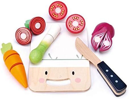 Tender Leaf Toys - Mini Chef Chopping Board - Pretend Food Play Cutting Toys with Various Vegetab... | Amazon (US)