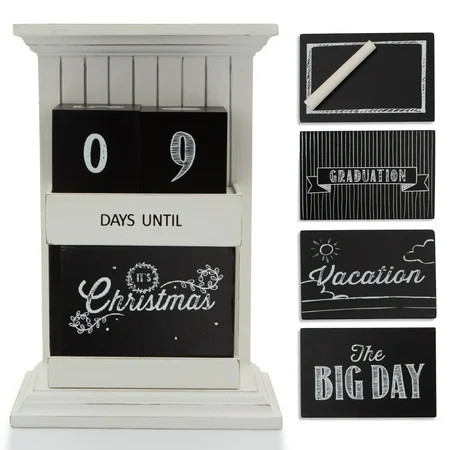 Redrock Traditions Countdown Calendar Wood Tabetop Christmas Birthday Wedding | Walmart (US)