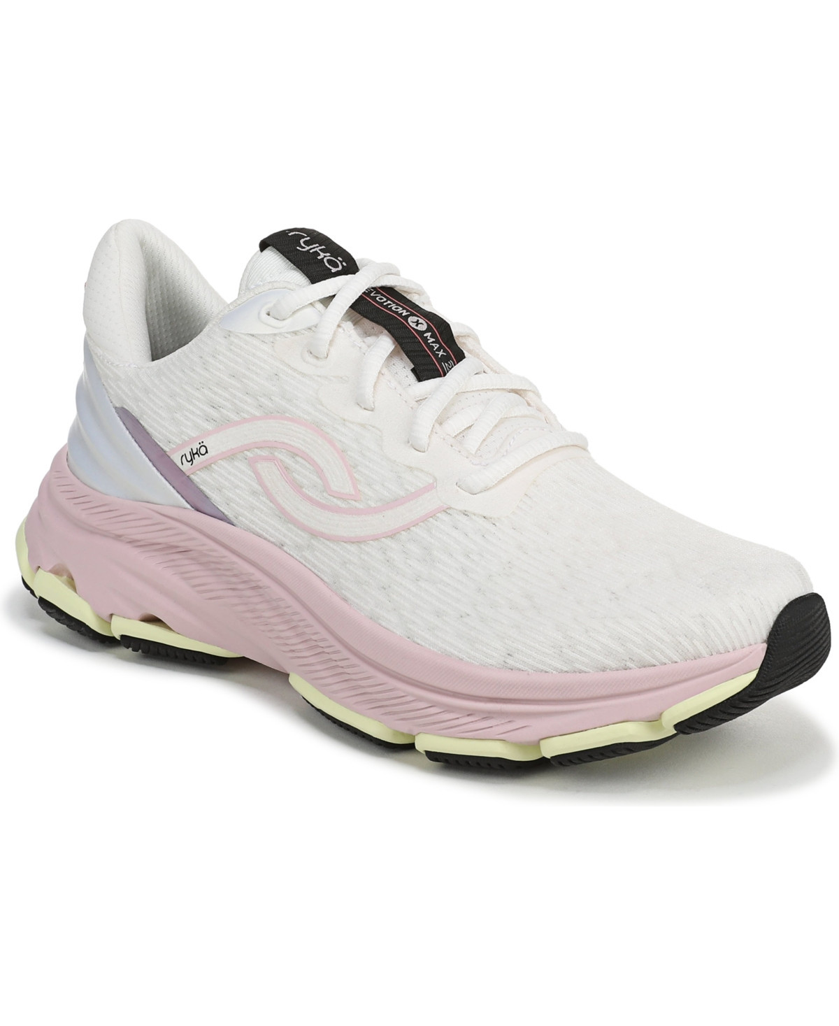 Ryka Women's Devotion Lace-Up Walking Sneakers - White Alyssum Mesh Fabric | Macy's