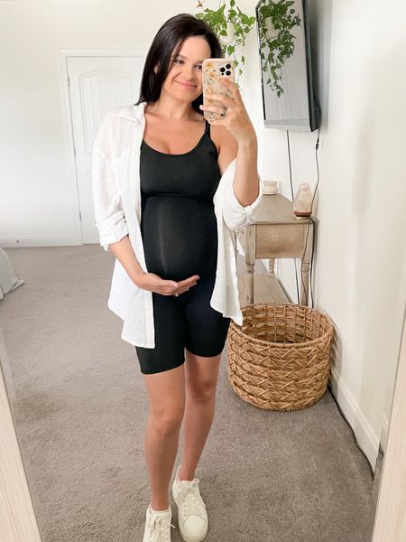 I’ve been living in this shorts jumpsuit from Amazon since the beginning of my second trimester! It’s perfect for the growing bump!

#LTKbump #LTKstyletip #LTKunder50