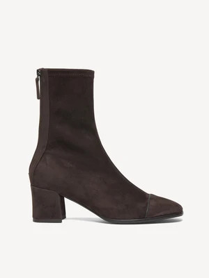 M.Gemi The Gilda Women's Booties, Size 35 in Chocolate Suede | M.GEMI