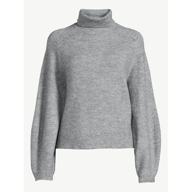 Scoop Women's Ribbed Turtleneck Sweater | Walmart (US)