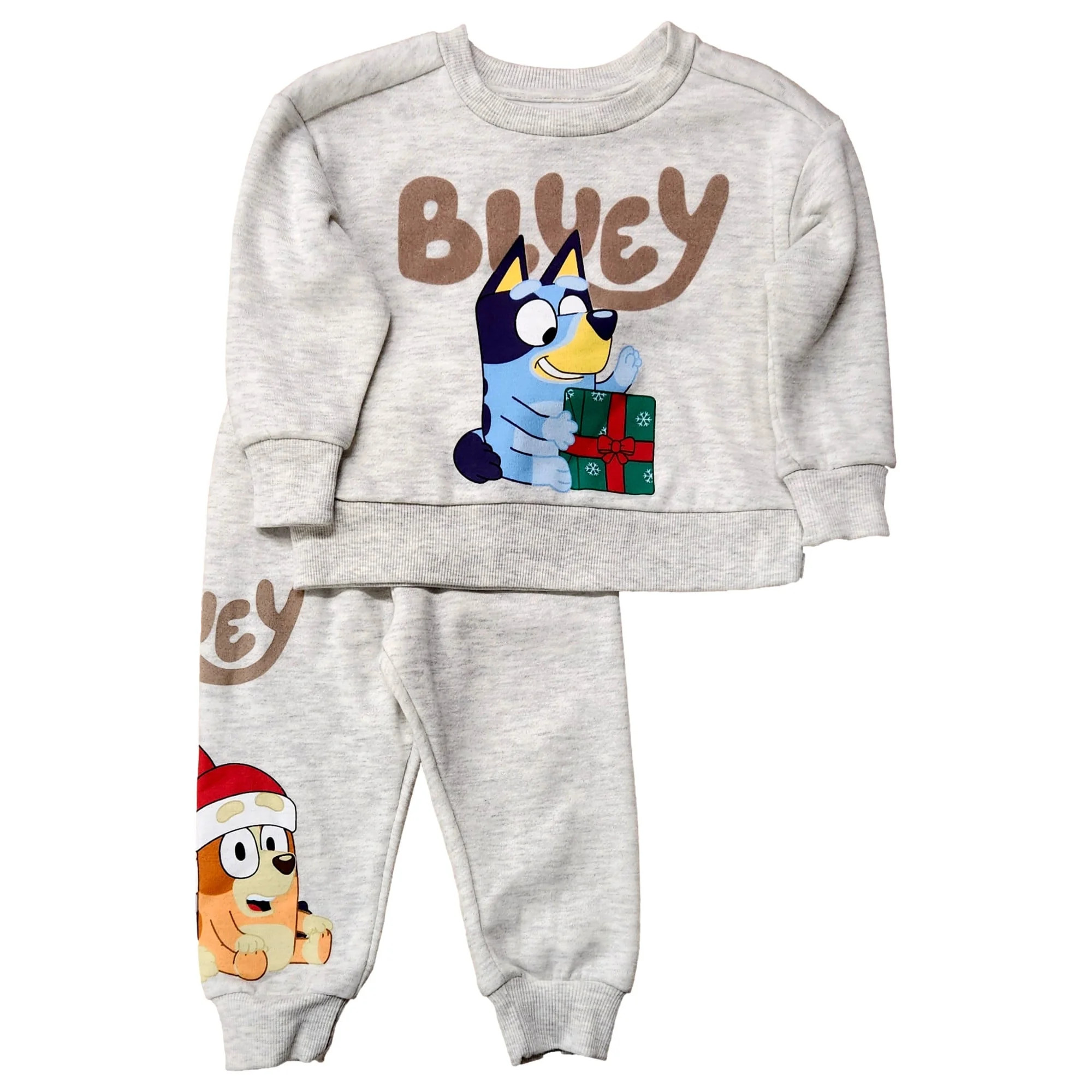 Infant & Toddler Boys Gray Bluey & Bingo Sweatshirt & Pants Set 12 Months | Walmart (US)