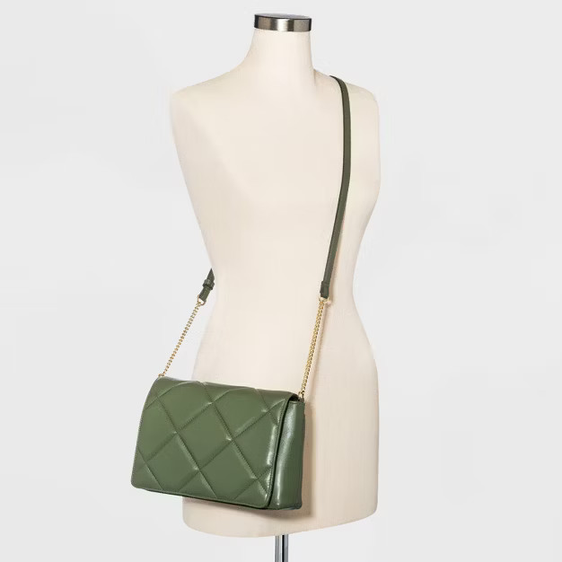 Square Woven Crossbody Bag - A New Day™ Green | Target