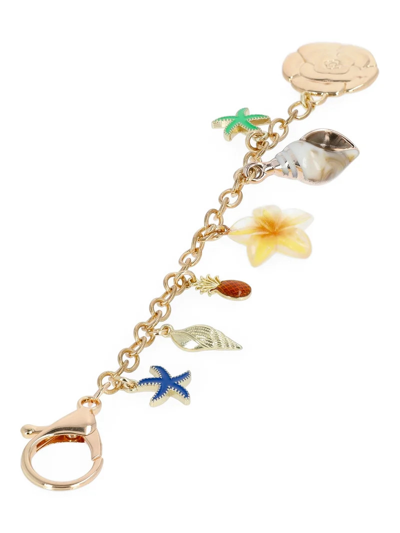 No Boundaries Women's Festival Bag Charm, Gold Beach Clutter | Walmart (US)