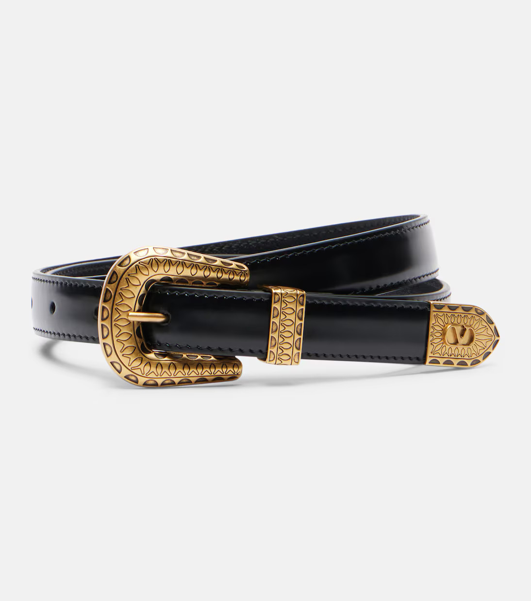 VLogo Signature leather belt | Mytheresa (US/CA)