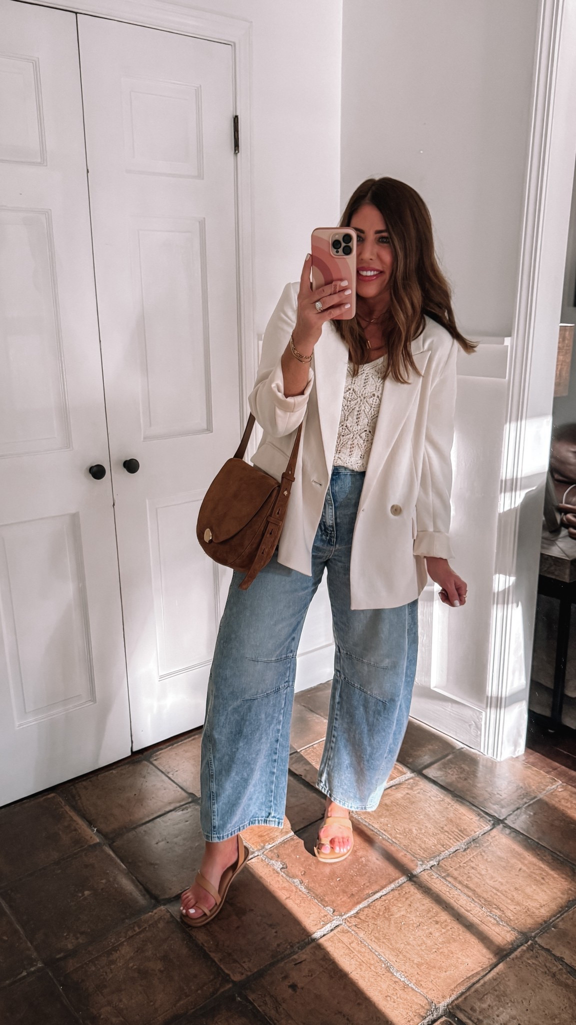 Casual spring outfit

Tank/ m
Blazer/ m
Jeans/ sized up to an 8
Sandals / tts


#LTKFindsUnder100 #LTKOver40 #LTKStyleTip