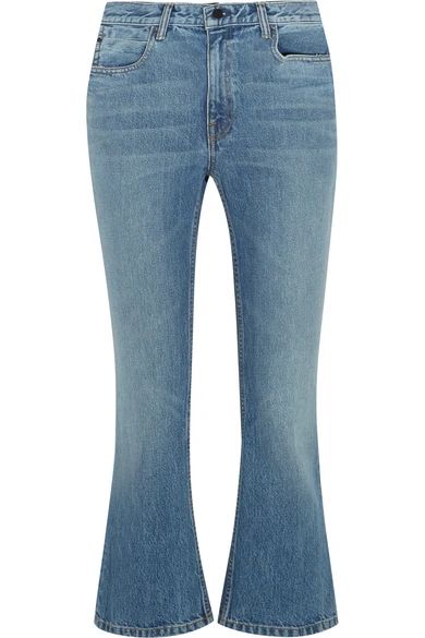 Cropped mid-rise flared jeans | NET-A-PORTER (US)