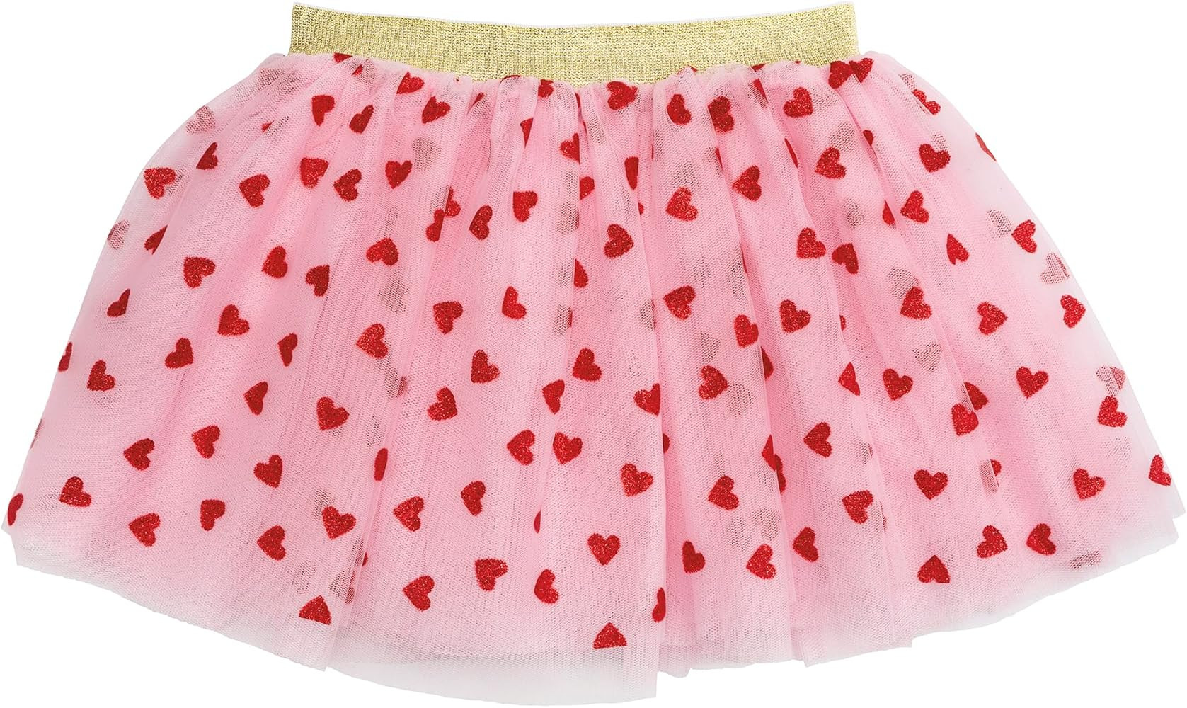 Mud Pie Girls Kids Valentine's Day Heart Print Tutu | Amazon (US)