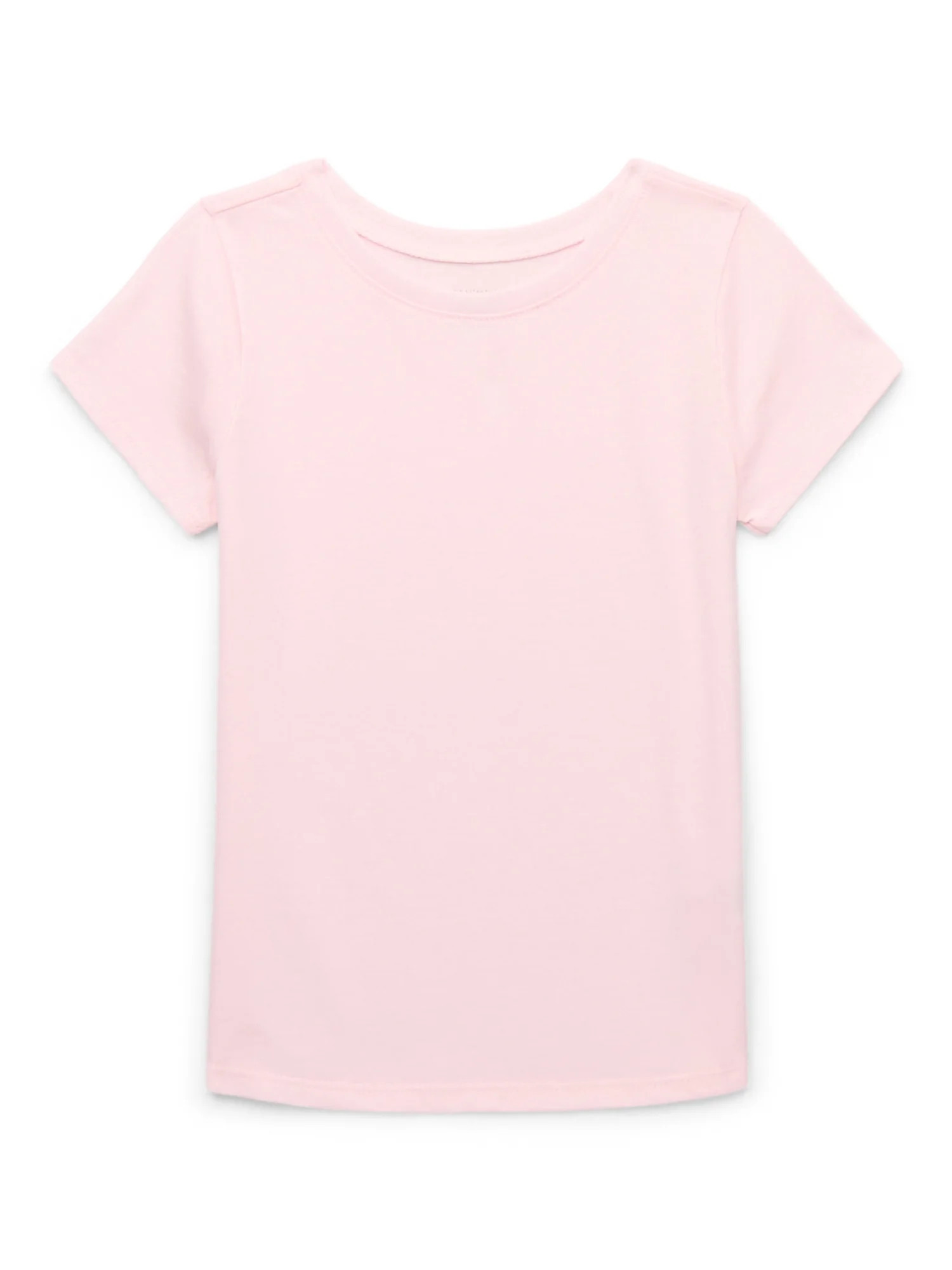 Garanimals Toddler Girl Short Sleeve Solid T-Shirt, Sizes 18M-5T | Walmart (US)