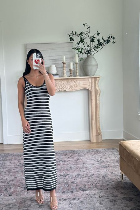 Target Knitted Stripe Maxi Dress! 

Perfect for a coverup and can be dressed up or down for the summer! 

Size: XS for reference 

#LTKStyleTip #LTKSwim

#LTKSeasonal