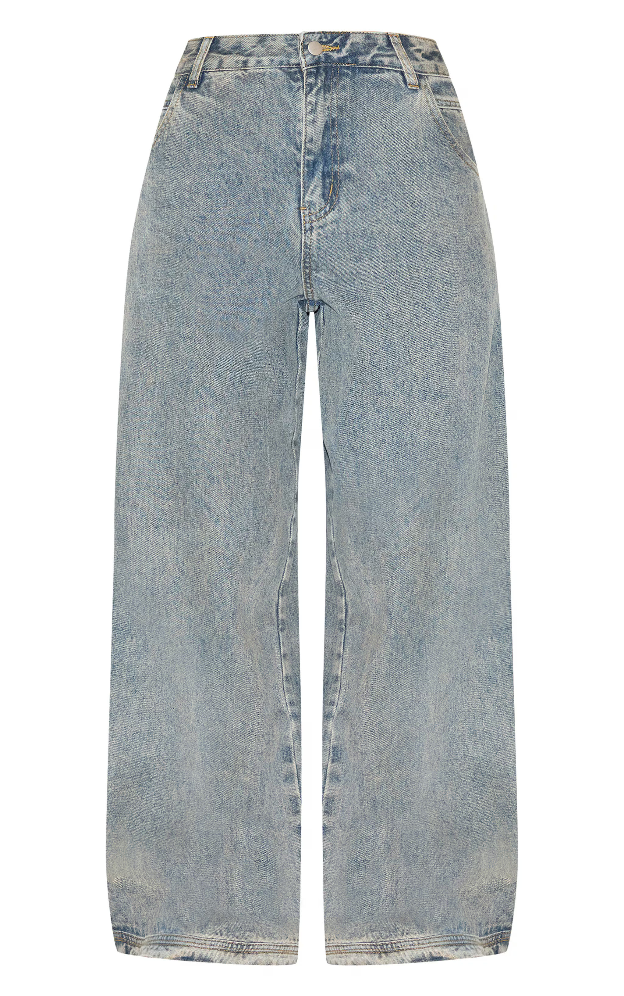 Vintage Seam Detail Low Rise Baggy Jeans | PrettyLittleThing UK