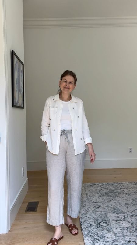 Linen pants and a lightweight button up are go-to summer pieces for me 

#LTKFindsUnder100 #LTKStyleTip #LTKSeasonal