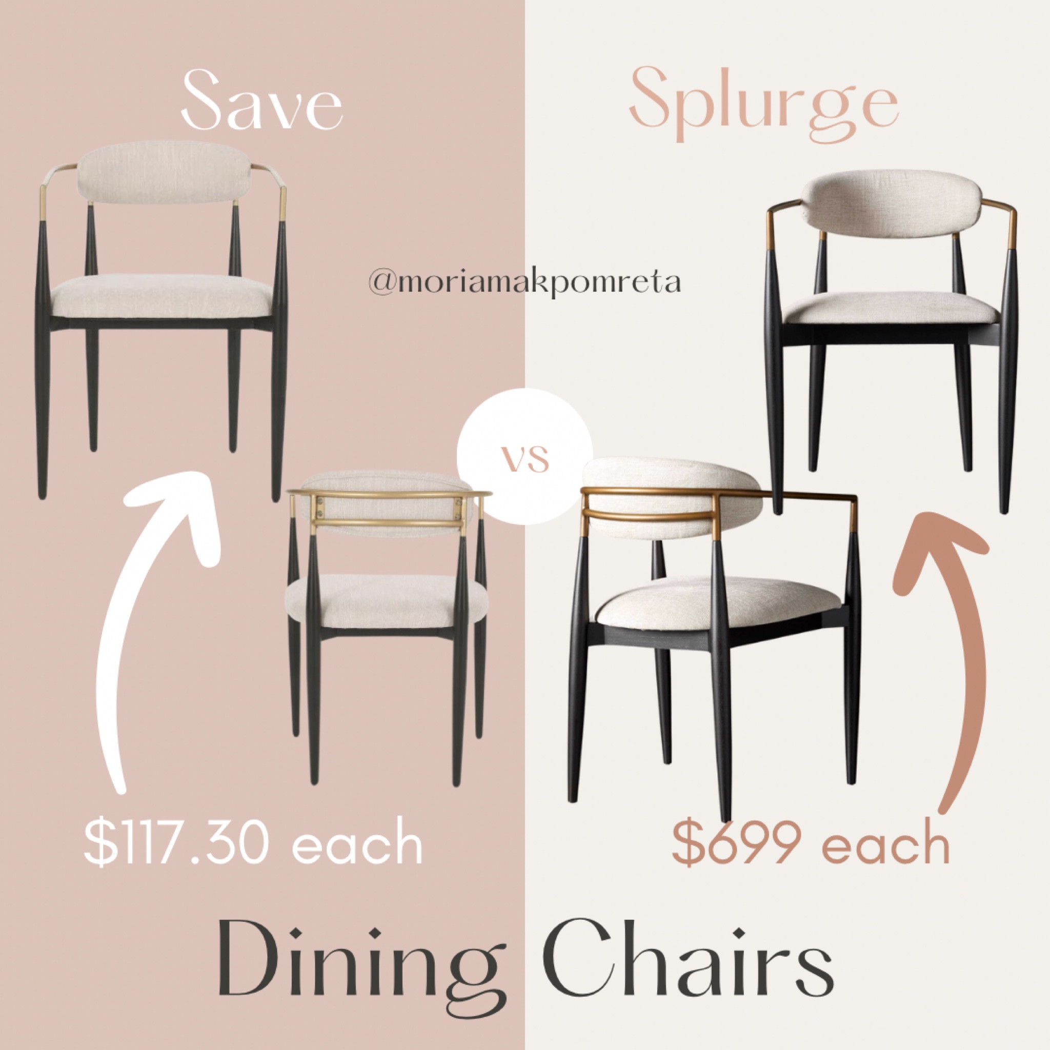 Arhaus Jagger dining chair vs dupe

#LTKsalealert #LTKhome #LTKstyletip