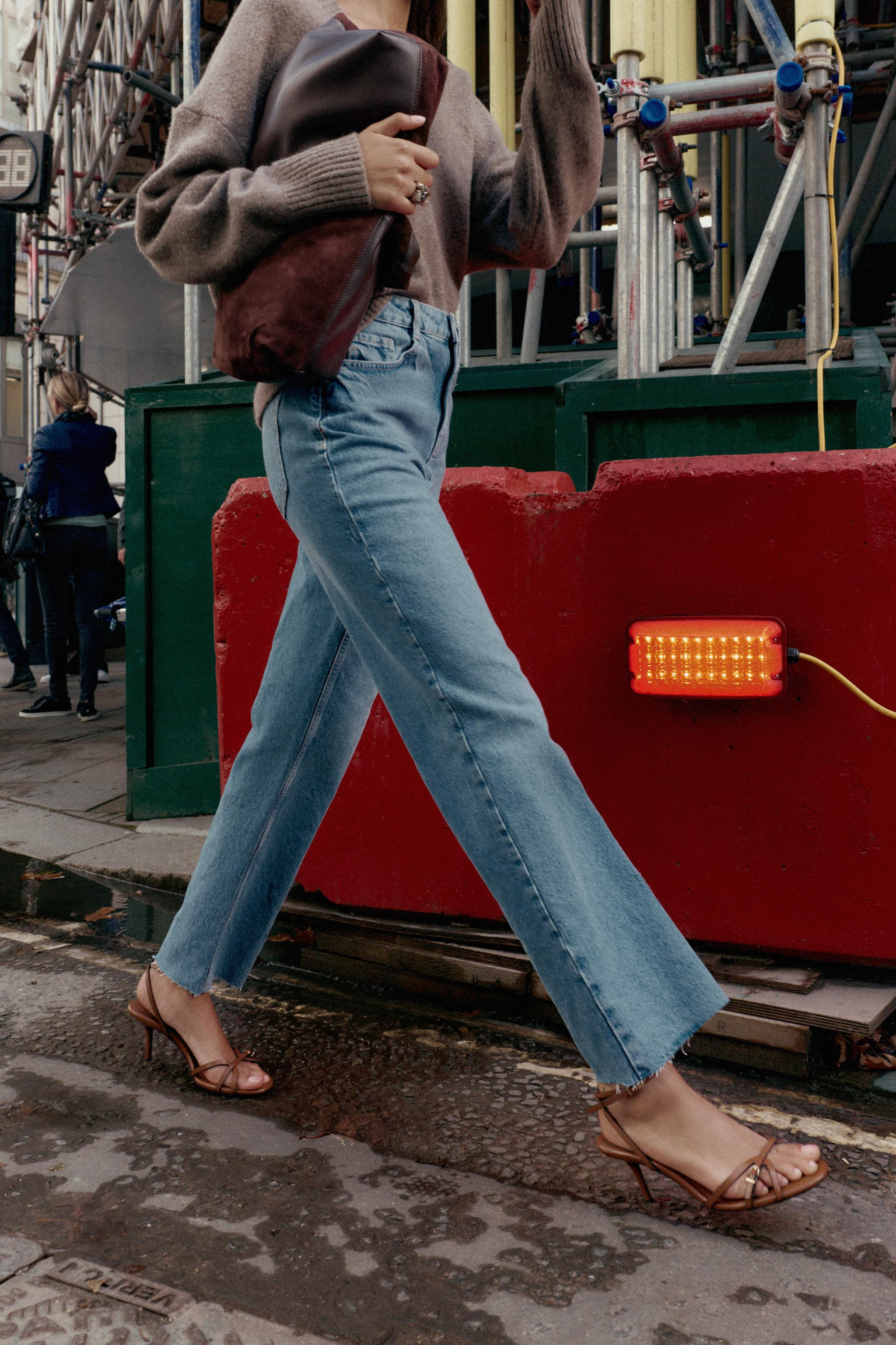 Z.02 HIGH WAIST STRAIGHT ANKLE JEANS | Zara US