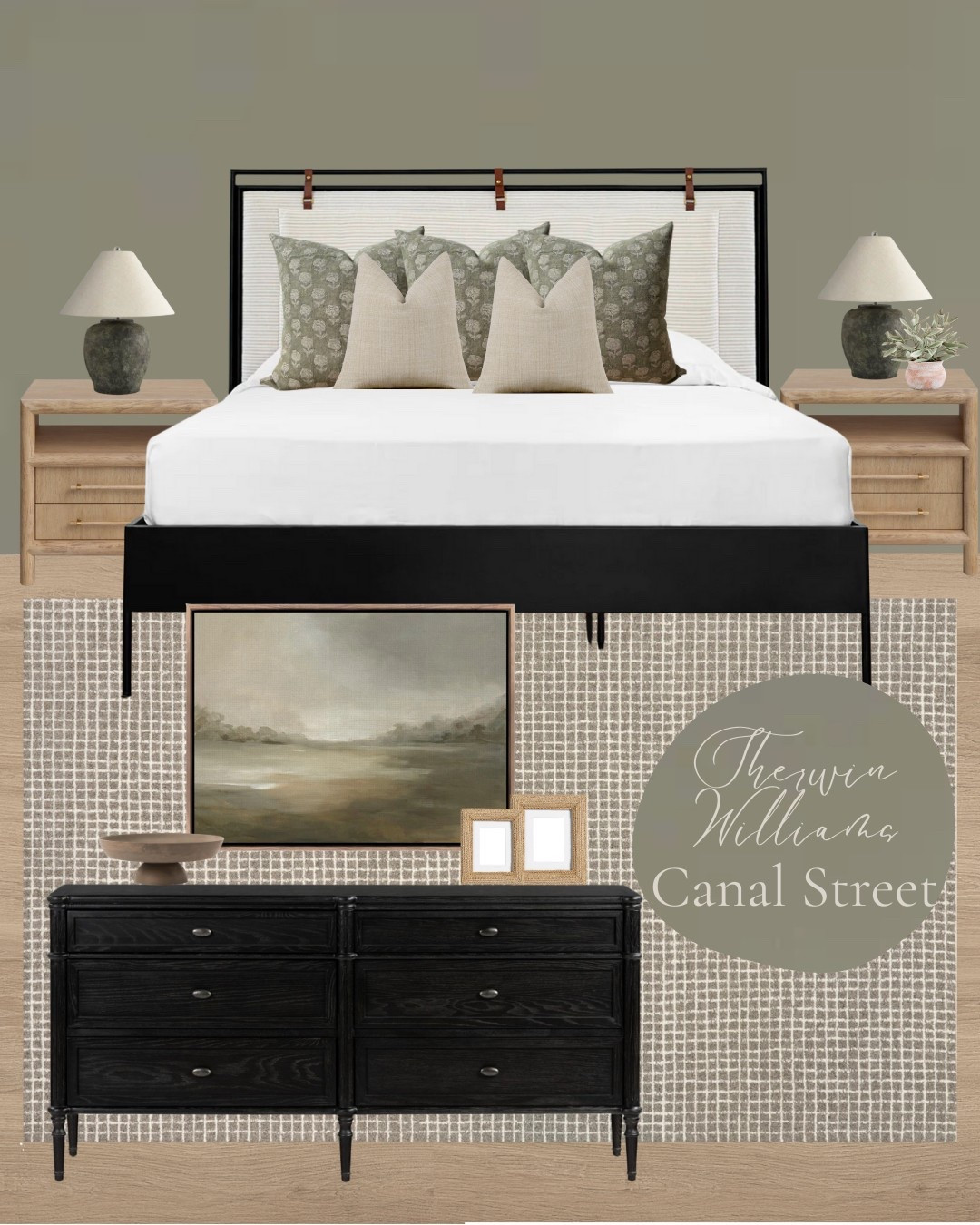 Medium sage green bedroom 

#LTKHome