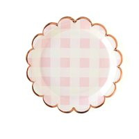 Pink Buffalo Plaid Plates | Paper Oh Happy Day Pack Of 8 | Etsy (US)
